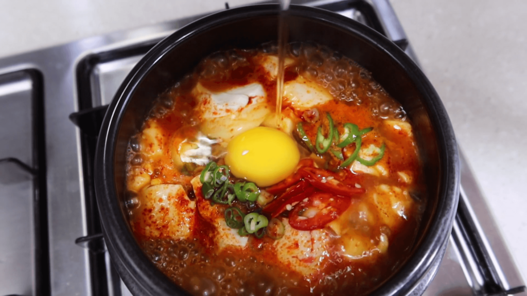 5Minute Sundubu Jjigae, Soft Tofu Stew Aaron & Claire
