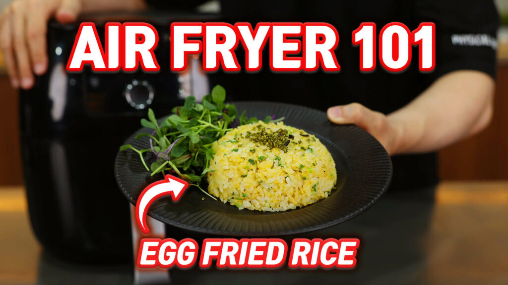 a dish made with air fryer