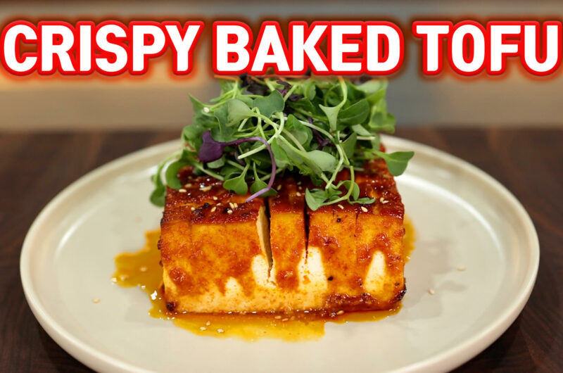 Crispy Baked Gochujang Tofu (Air Fryer Recipe)