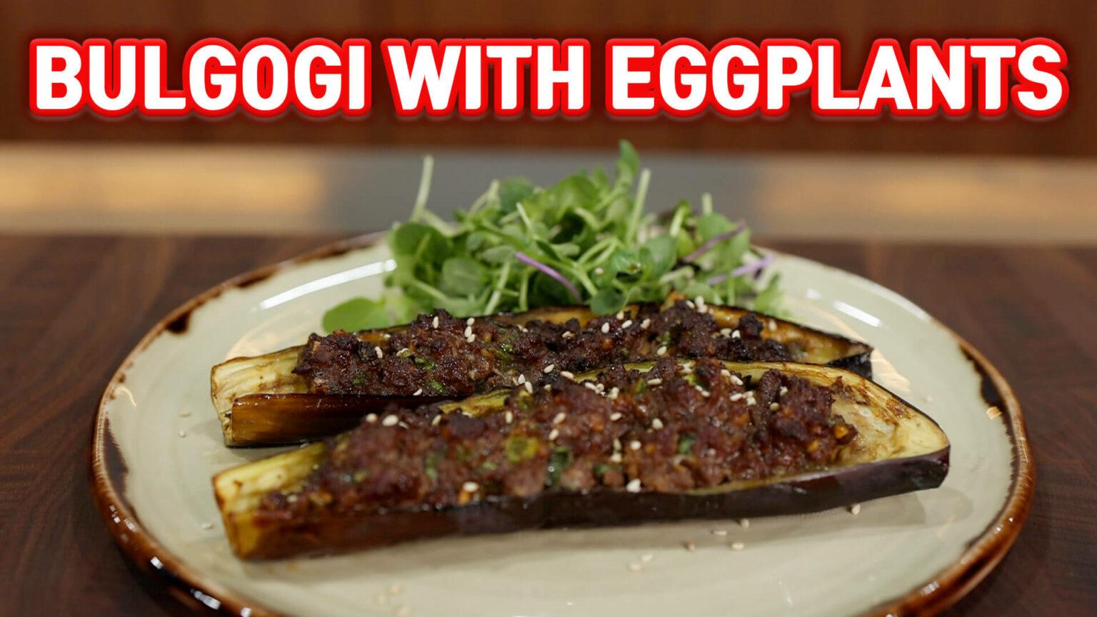 Bulgogi with Eggplants (Air Fryer Recipe)