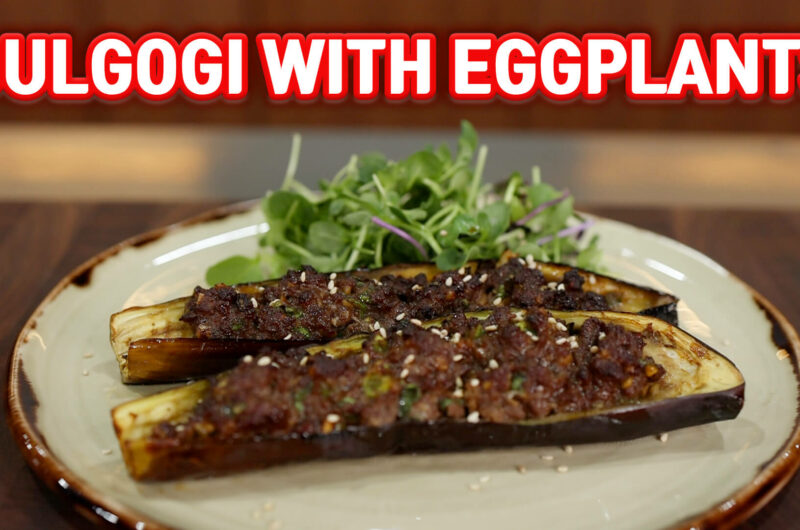 Bulgogi with Eggplants (Air Fryer Recipe)