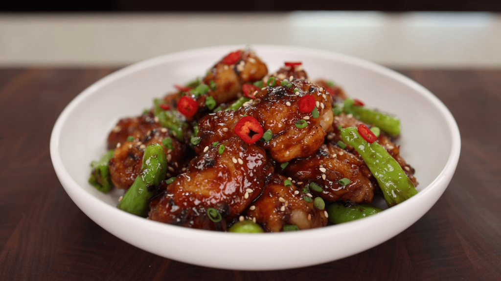 Soy sauce chicken wings on a plate