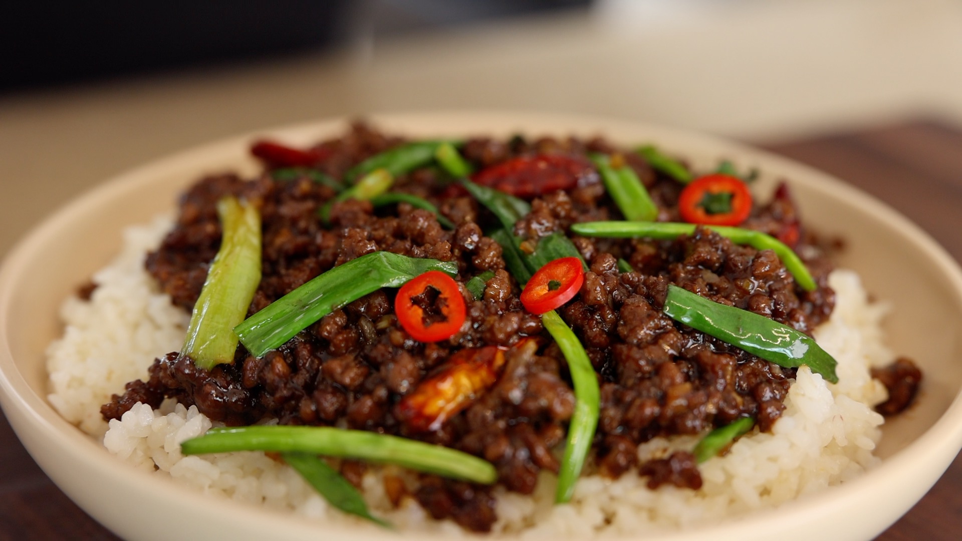 Mongolian Ground Beef - Aaron and Claire