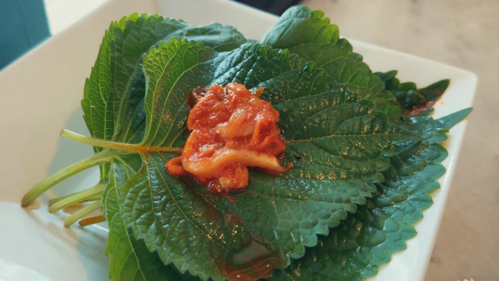 Perilla leaf for Korean BBQ