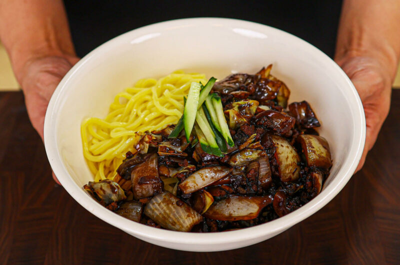 Korean Black Bean Sauce Noodles(Jjajangmyeon)
