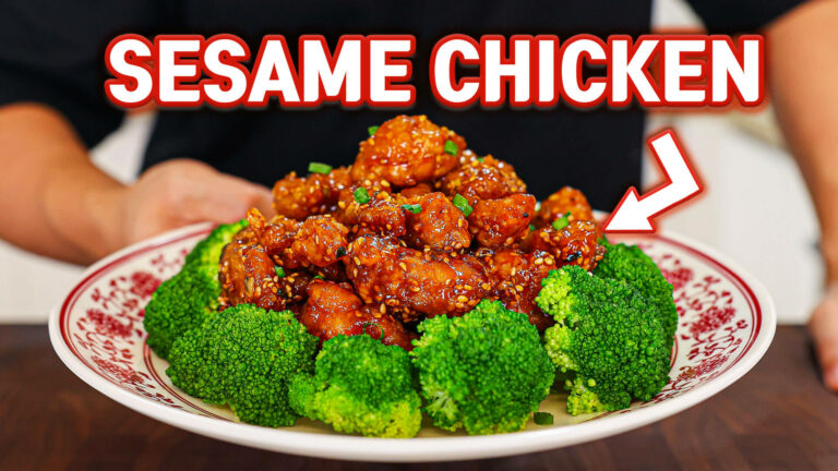 Easy Sesame Chicken sesame chicken on a plate