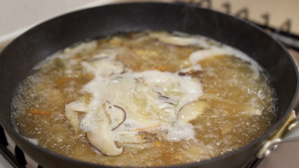 Make chicken noodle soup broth