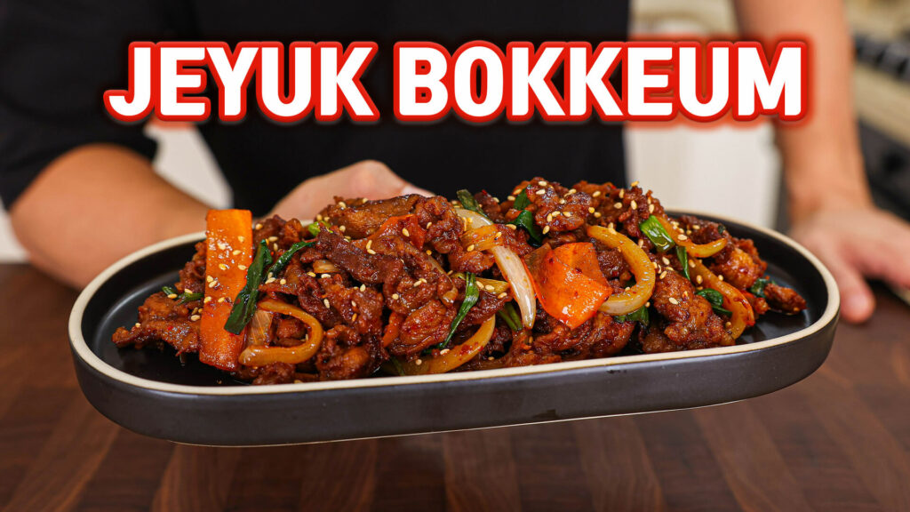 Jeyuk bokkeum (spicy pork stir fry)
