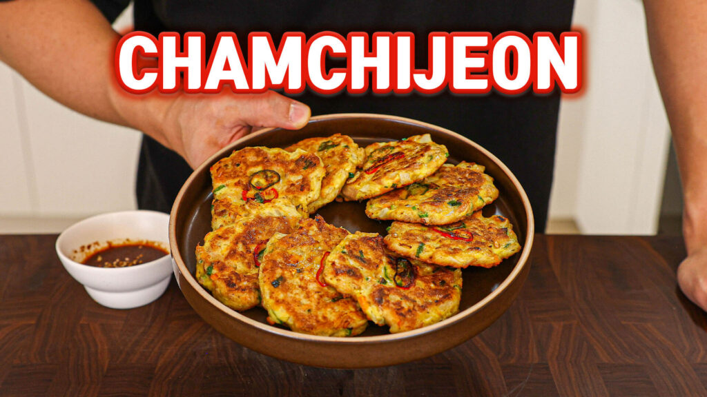 Tuna pancakes (chamchijeon)