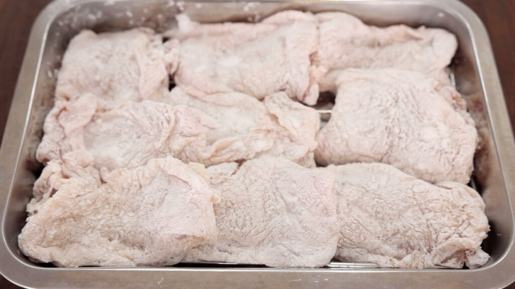 Coat Chicken with Cornstarch