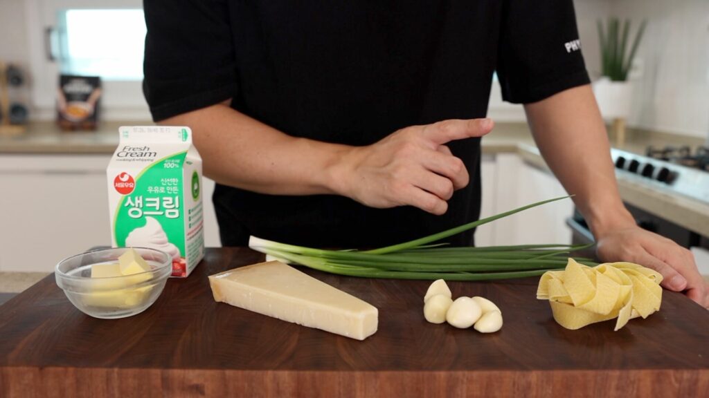 Creamy Gochujang Pasta Ingredients