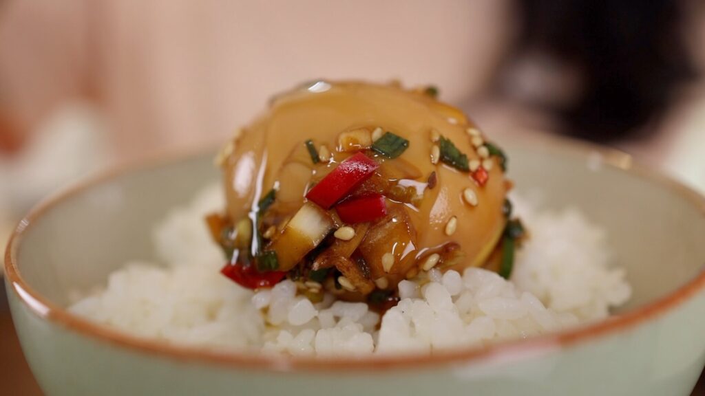 Mayak Eggs Over Rice