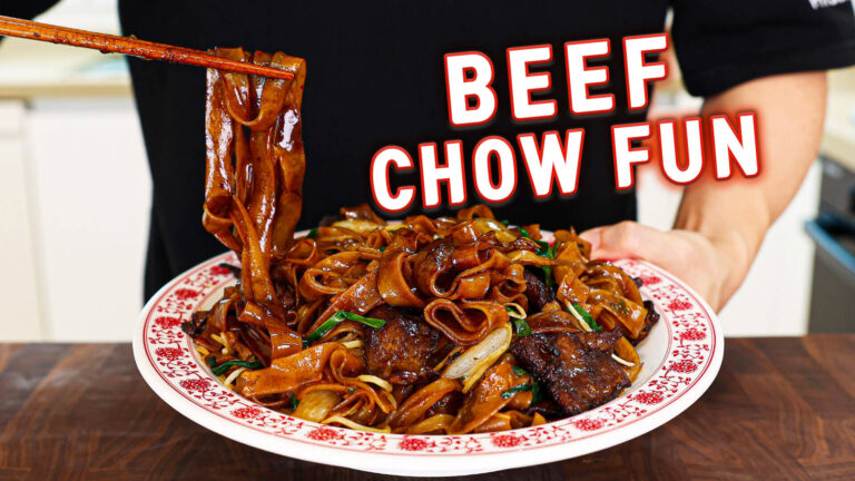 Beef Chow Fun on a Plate
