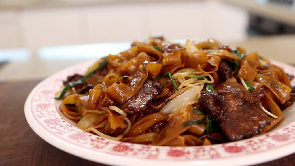 Beef Chow Fun on a Plate