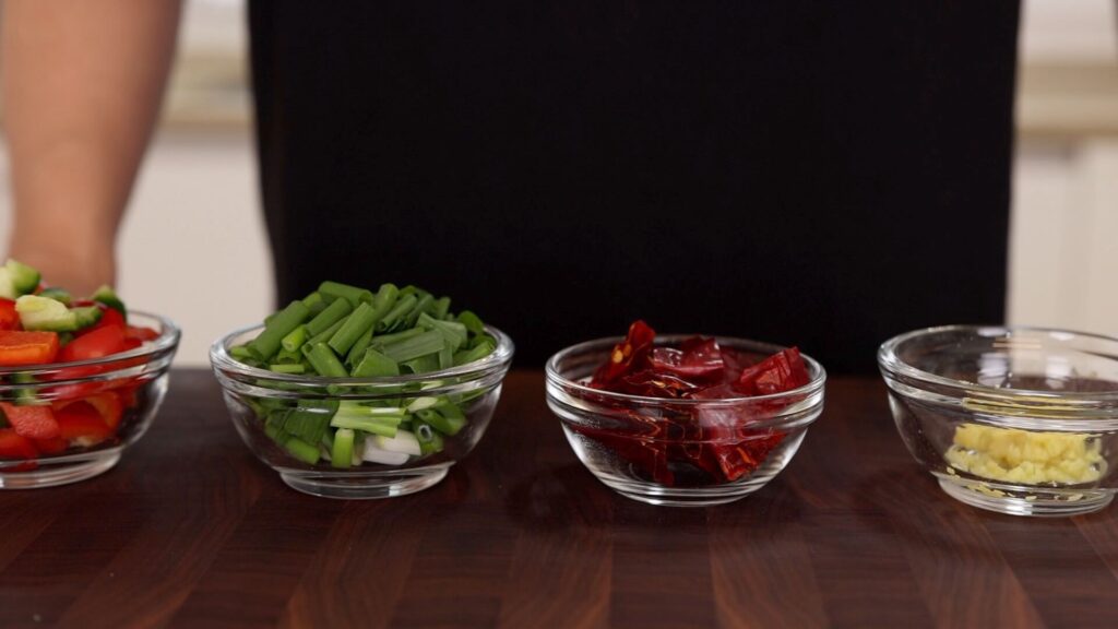Ingredients for Kung Pao Chicken