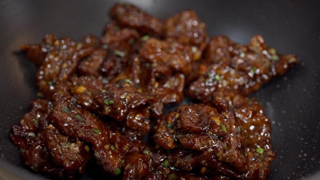 Making Mongolian Beef