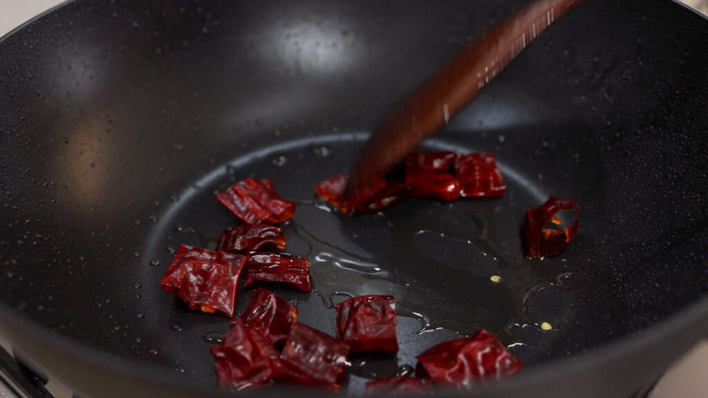 Toasting Dried Chilies