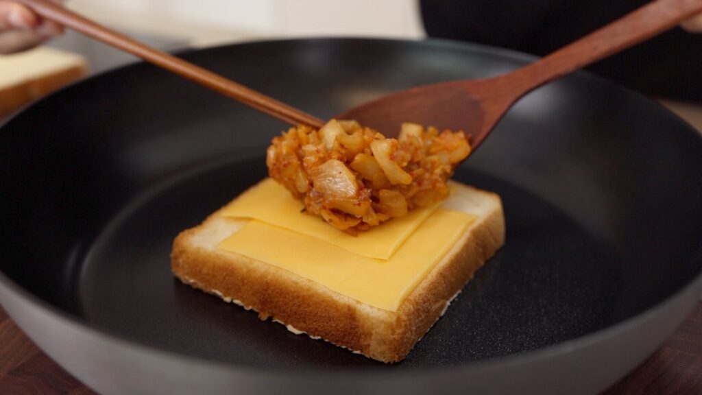 Assemble Kimchi Grilled Cheese