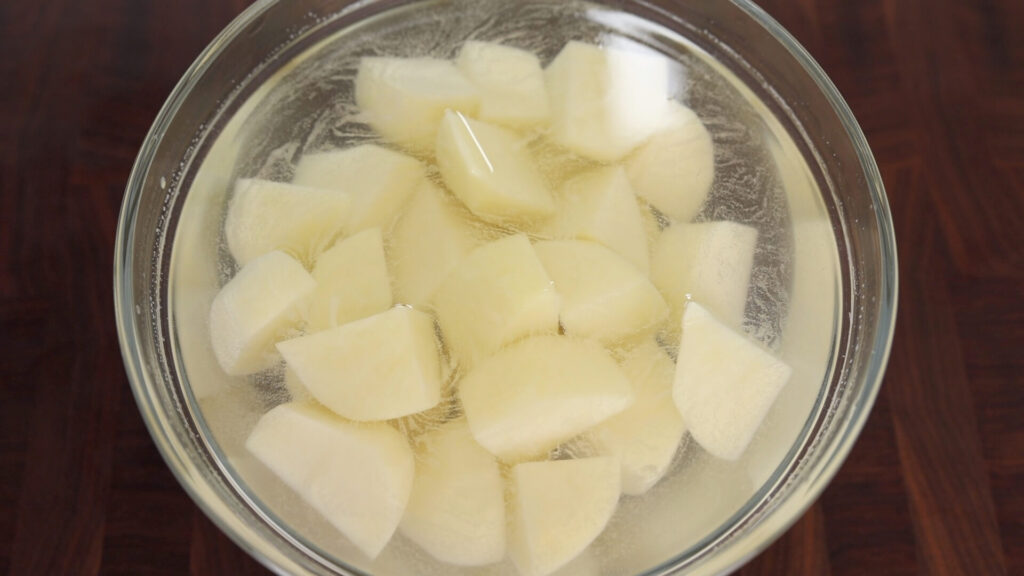 Soaking Potatoes in Water