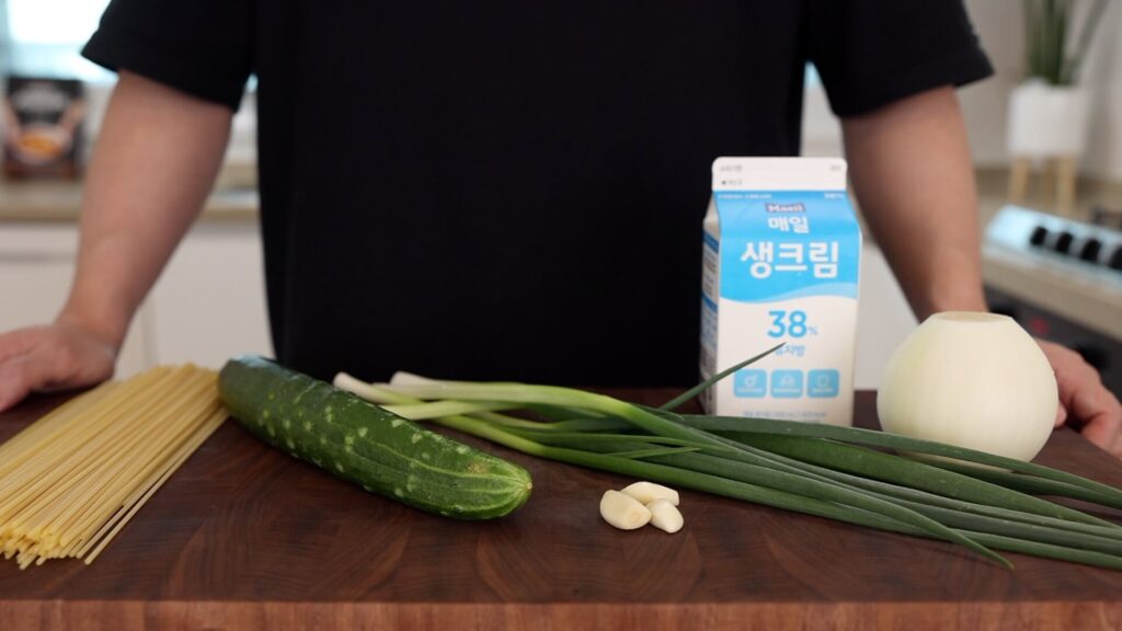 Ingredients for Tantan Spaghetti