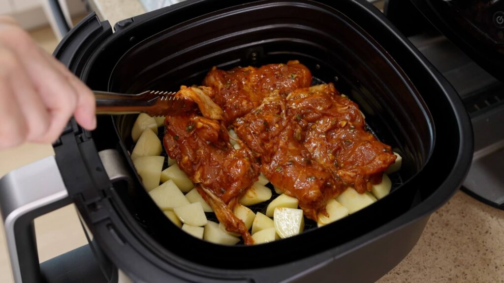 Add chicken to an air fryer