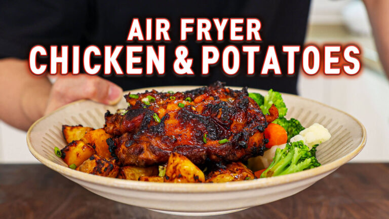 One Pan Chicken and Potatoes Chicken and Potatoes on a Plate