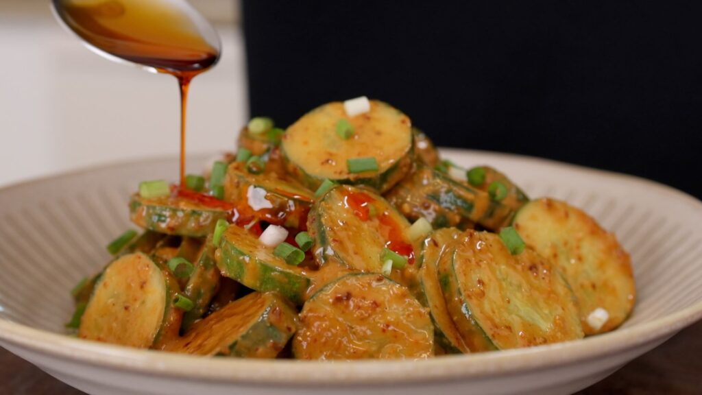 Peanut Butter Cucumber Salad