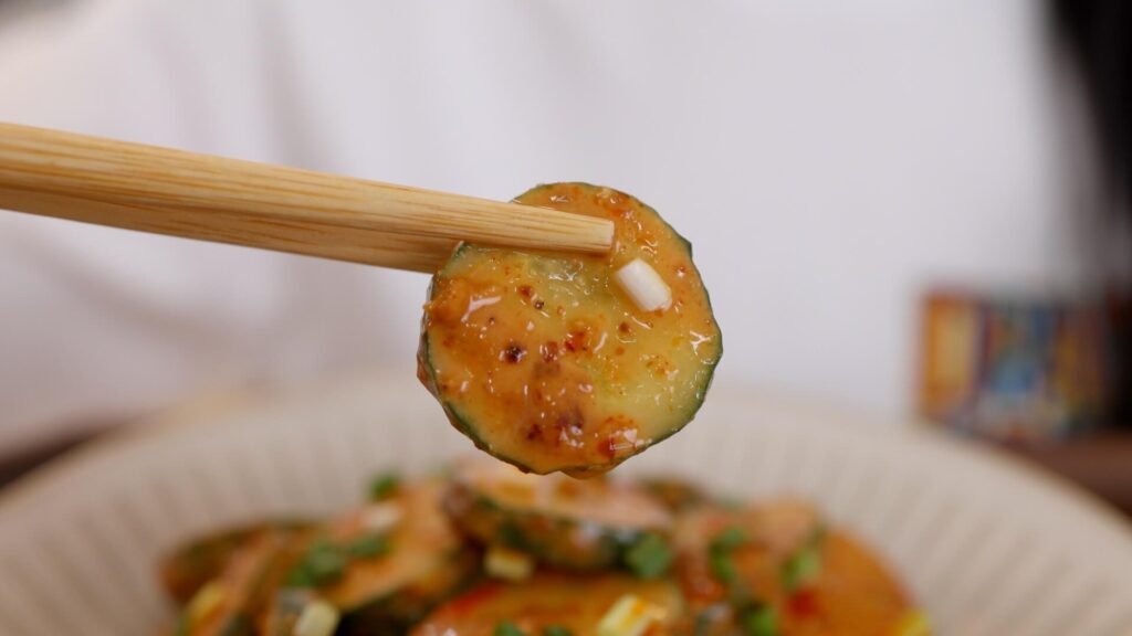 Peanut Butter Cucumber Salad