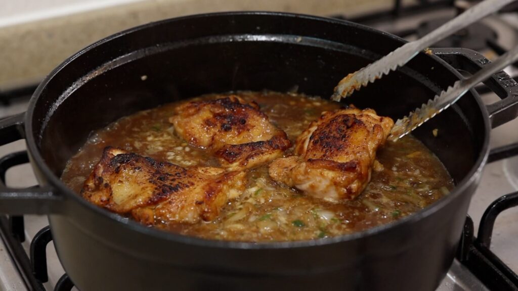 Place the chicken on top