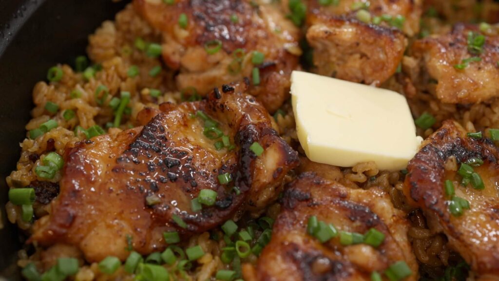 Miso Garlic Chicken Pot Rice