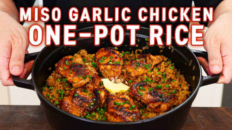 Miso Garlic Chicken Pot Rice
