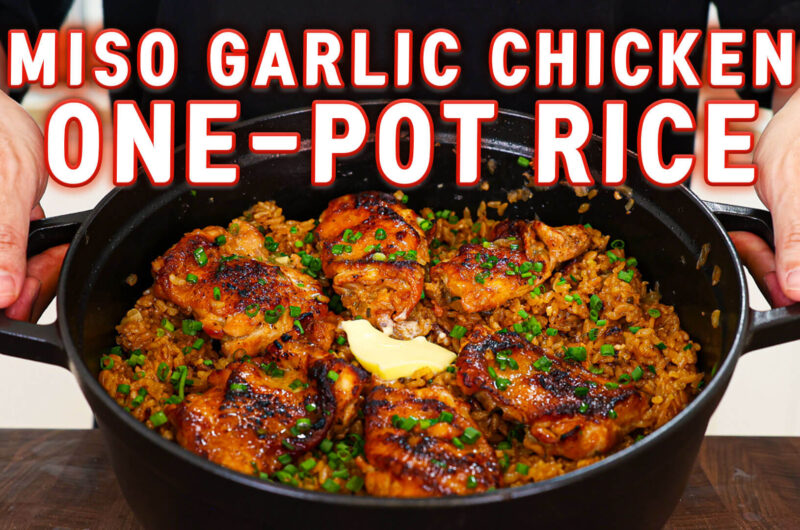 Miso Garlic Chicken Pot Rice
