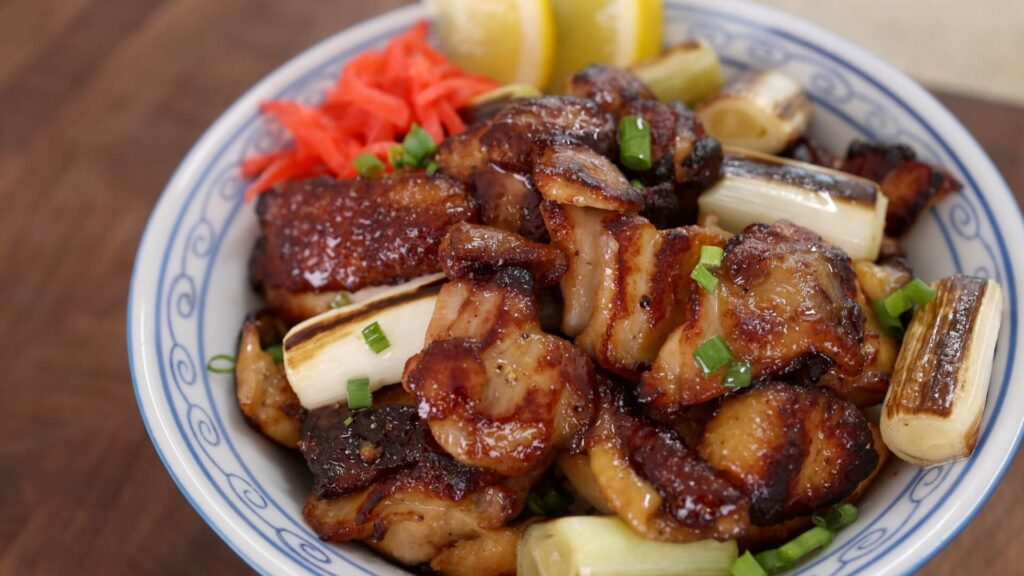 Green Onion Chicken Rice Bowl