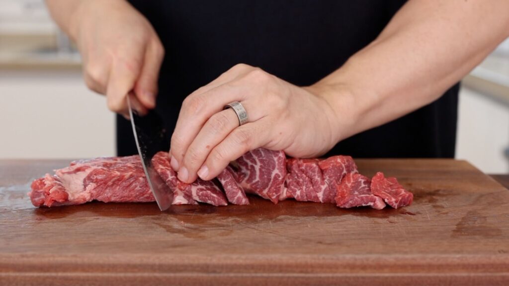Slicing Beef