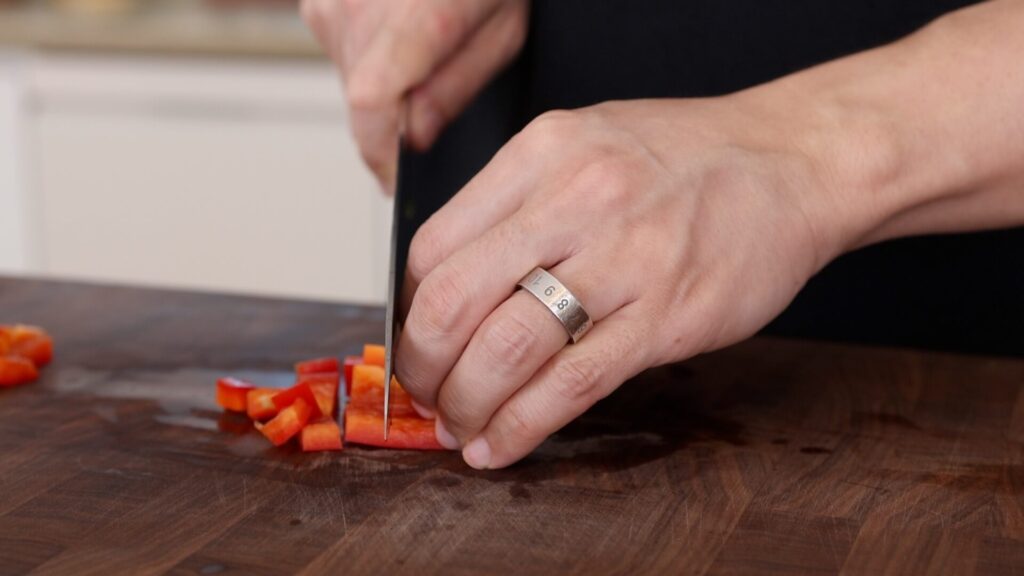 Cutting Bell Pepper