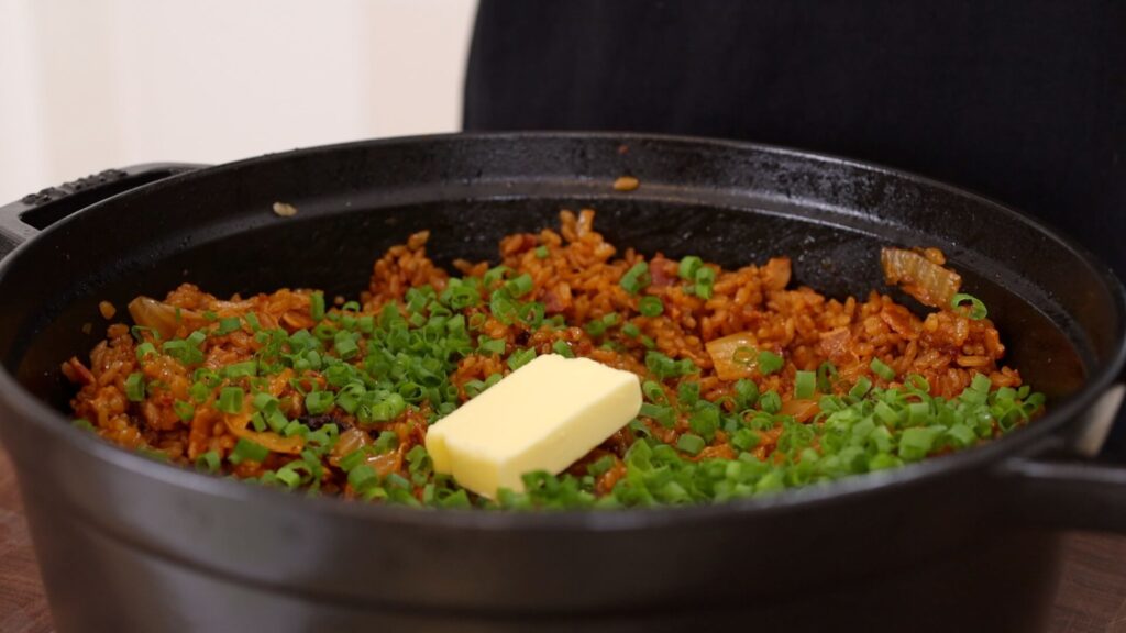 Kimchi and Bacon Pot Rice