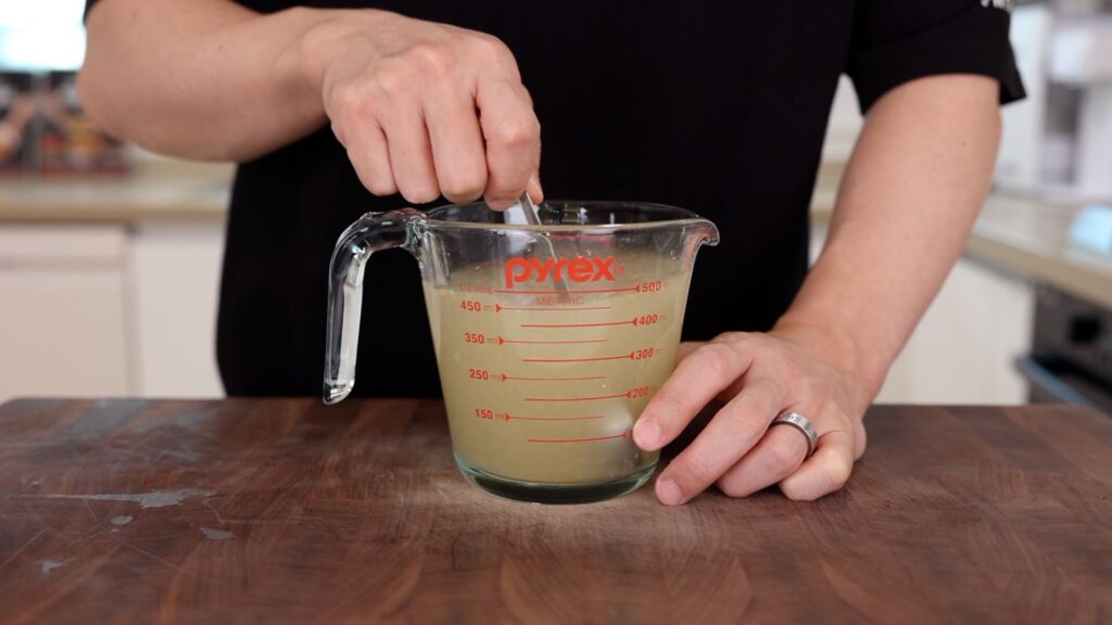 Seasoned Water for Kimchi Bacon Pot Rice