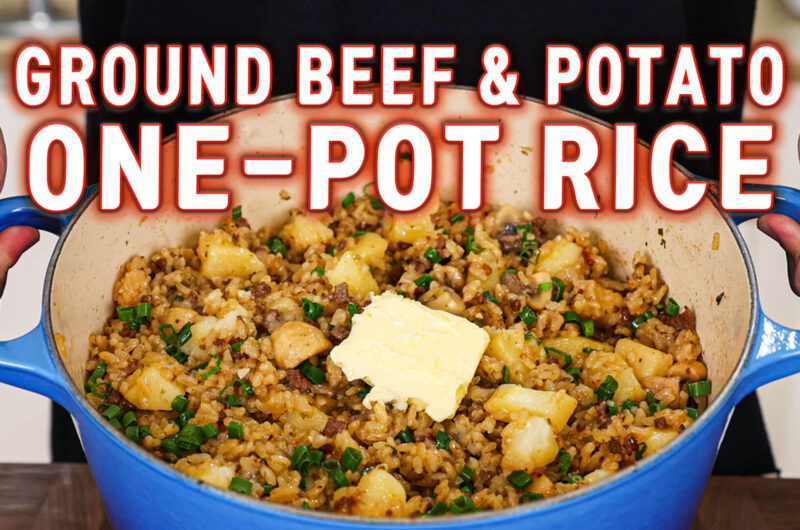 Ground Beef and Potato One-Pot Rice