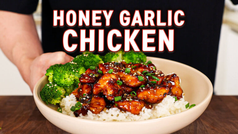 Honey Garlic Chicken over Rice