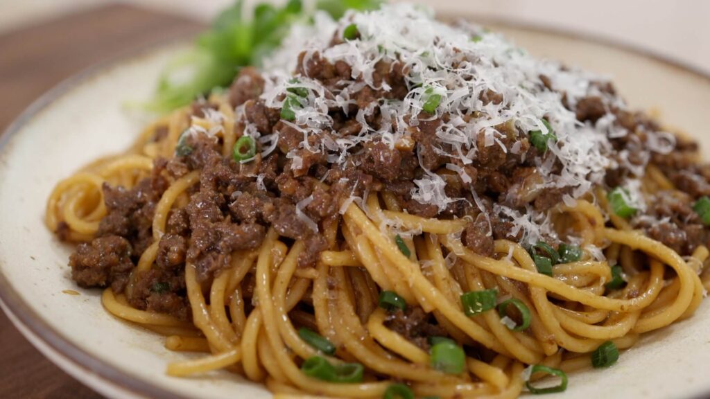 Ground Beef Bulgogi Noodles