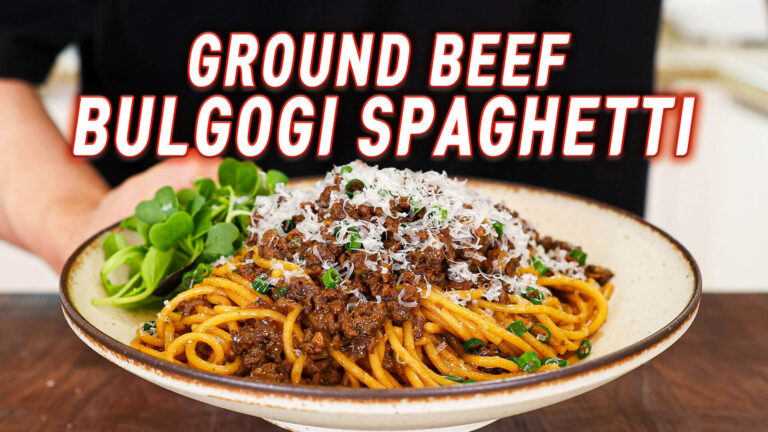 Ground Beef Bulgogi Spaghetti Ground Beef Bulgogi Spaghetti