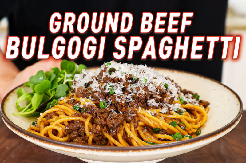 Ground Beef Bulgogi Spaghetti