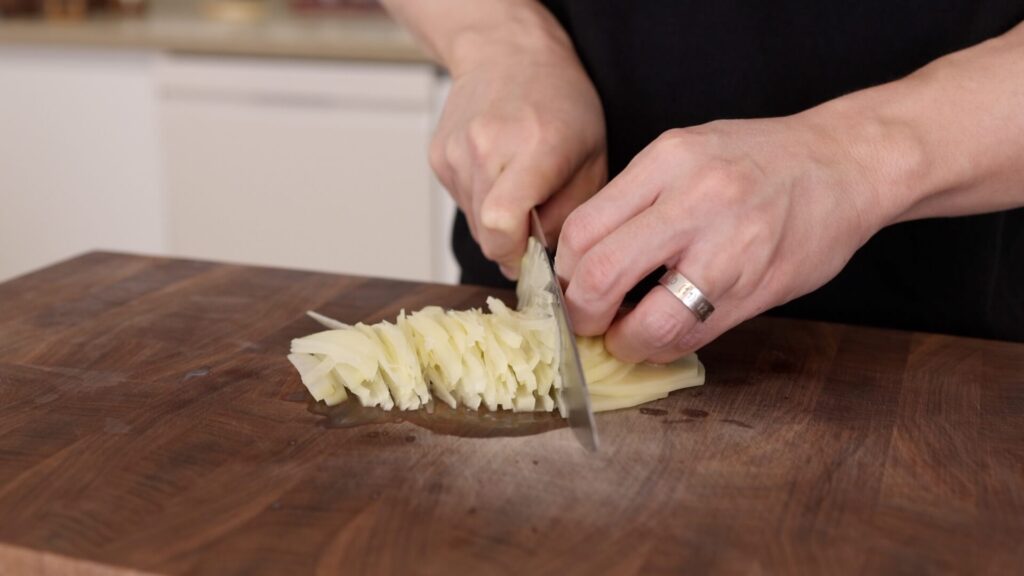 Slice the potato