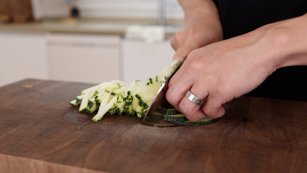 Julienned Zucchini