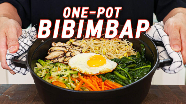 bibimbap (Korean mixed rice in a pot)