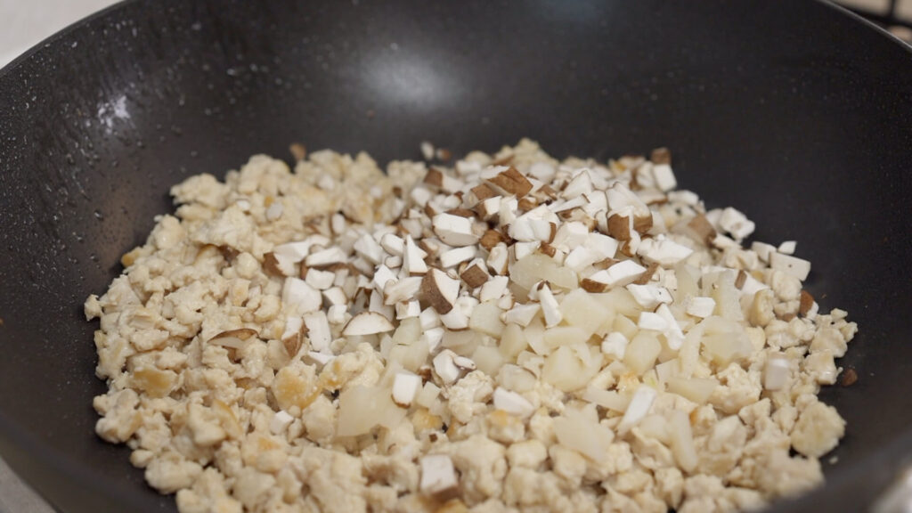 Add Mushrooms and Waterchesnuts
