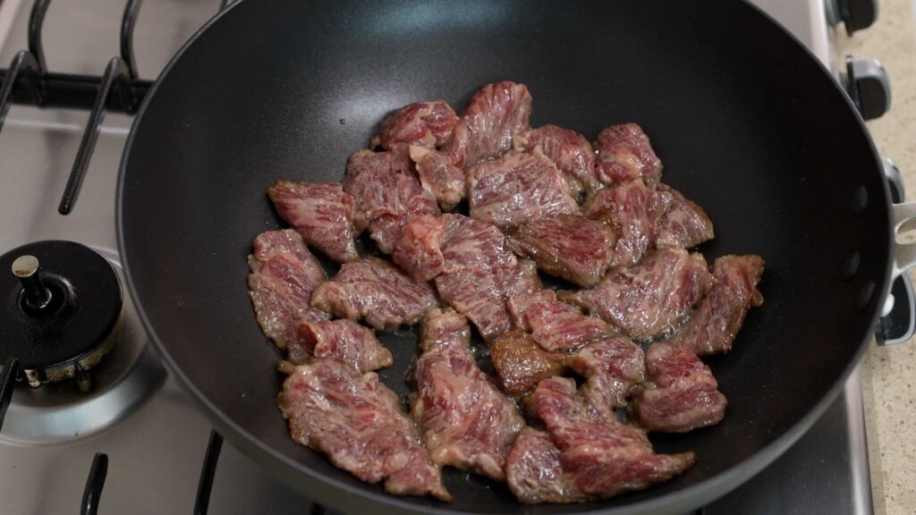 Sear Marinated Beef