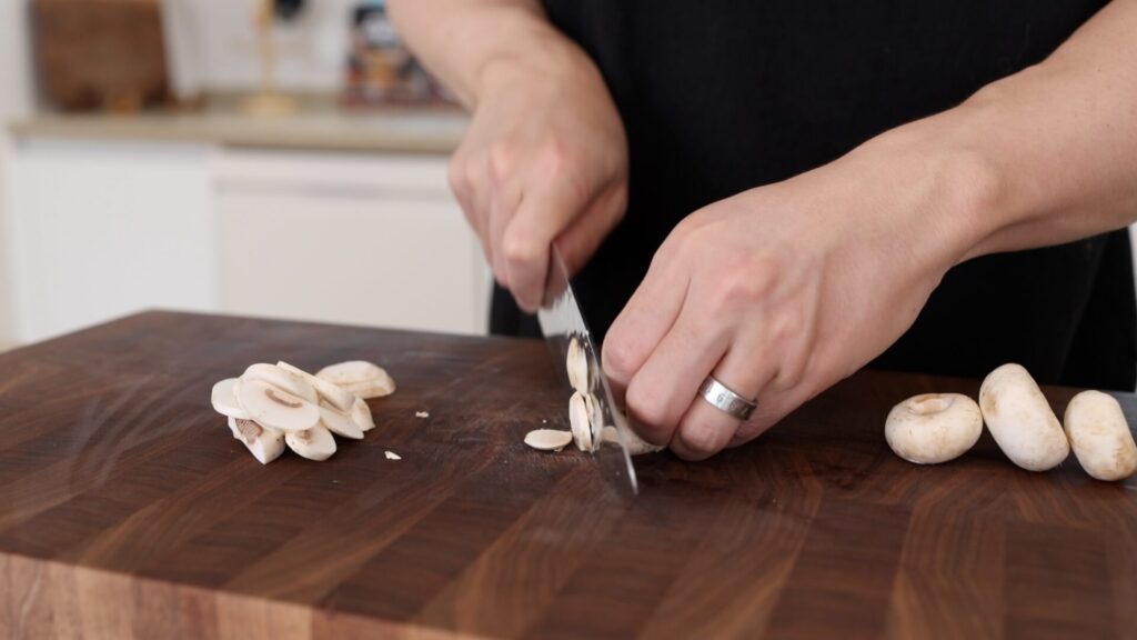 Slice Mushrooms