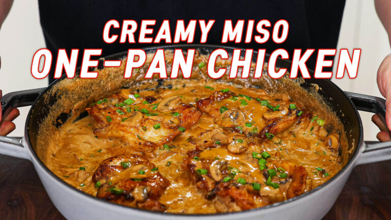 creamy miso chicken