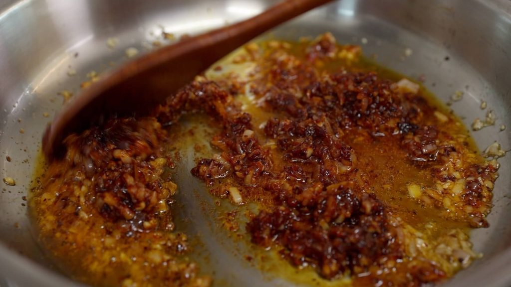 Add Korean chili paste